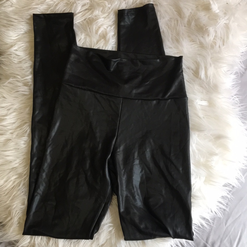 High-Waisted Faux Leather Leggings